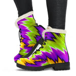 Dizzy Vortex Moving Optical Illusion Comfy Boots GearFrost