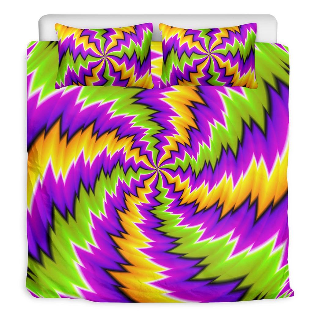 Dizzy Vortex Moving Optical Illusion Duvet Cover Bedding Set