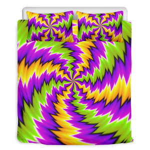 Dizzy Vortex Moving Optical Illusion Duvet Cover Bedding Set