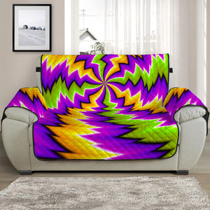 Dizzy Vortex Moving Optical Illusion Half Sofa Protector