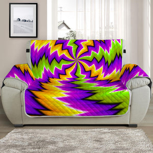 Dizzy Vortex Moving Optical Illusion Half Sofa Protector