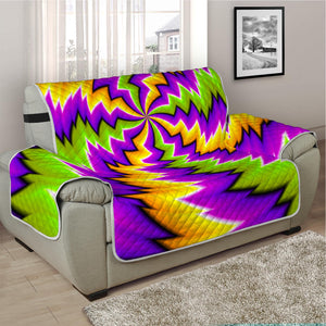 Dizzy Vortex Moving Optical Illusion Half Sofa Protector