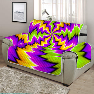 Dizzy Vortex Moving Optical Illusion Half Sofa Protector