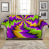 Dizzy Vortex Moving Optical Illusion Loveseat Protector