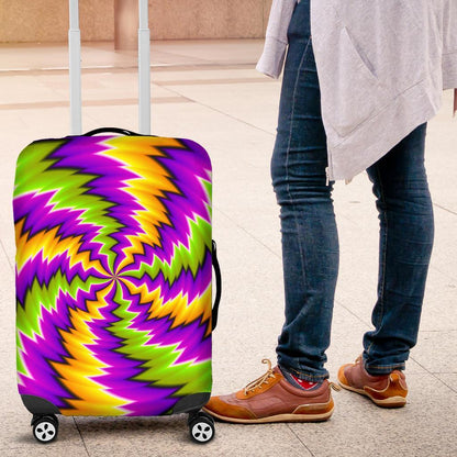 Dizzy Vortex Moving Optical Illusion Luggage Cover GearFrost