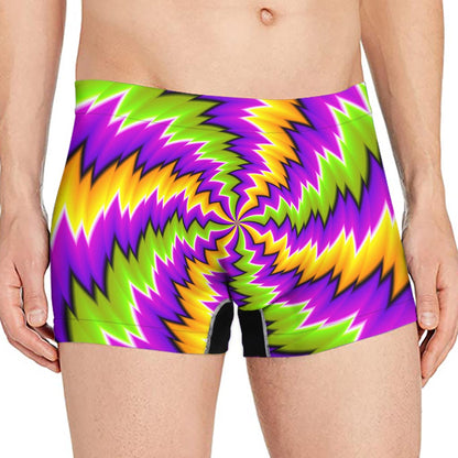 Dizzy Vortex Moving Optical Illusion Men's Boxer Briefs