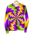 Dizzy Vortex Moving Optical Illusion Men's Crewneck Sweatshirt