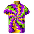 Dizzy Vortex Moving Optical Illusion Men's Short Sleeve Shirt