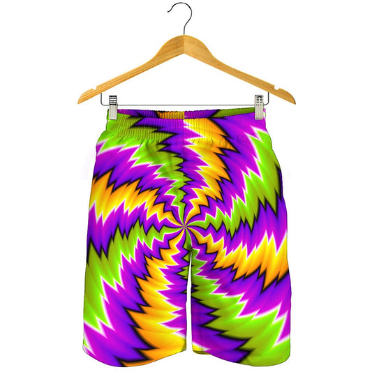 Dizzy Vortex Moving Optical Illusion Men's Shorts