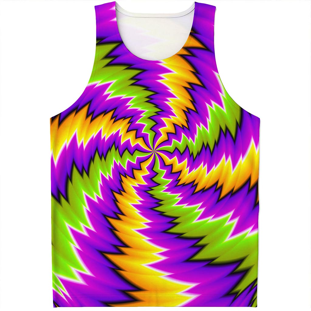 Dizzy Vortex Moving Optical Illusion Men's Tank Top