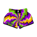 Dizzy Vortex Moving Optical Illusion Muay Thai Boxing Shorts