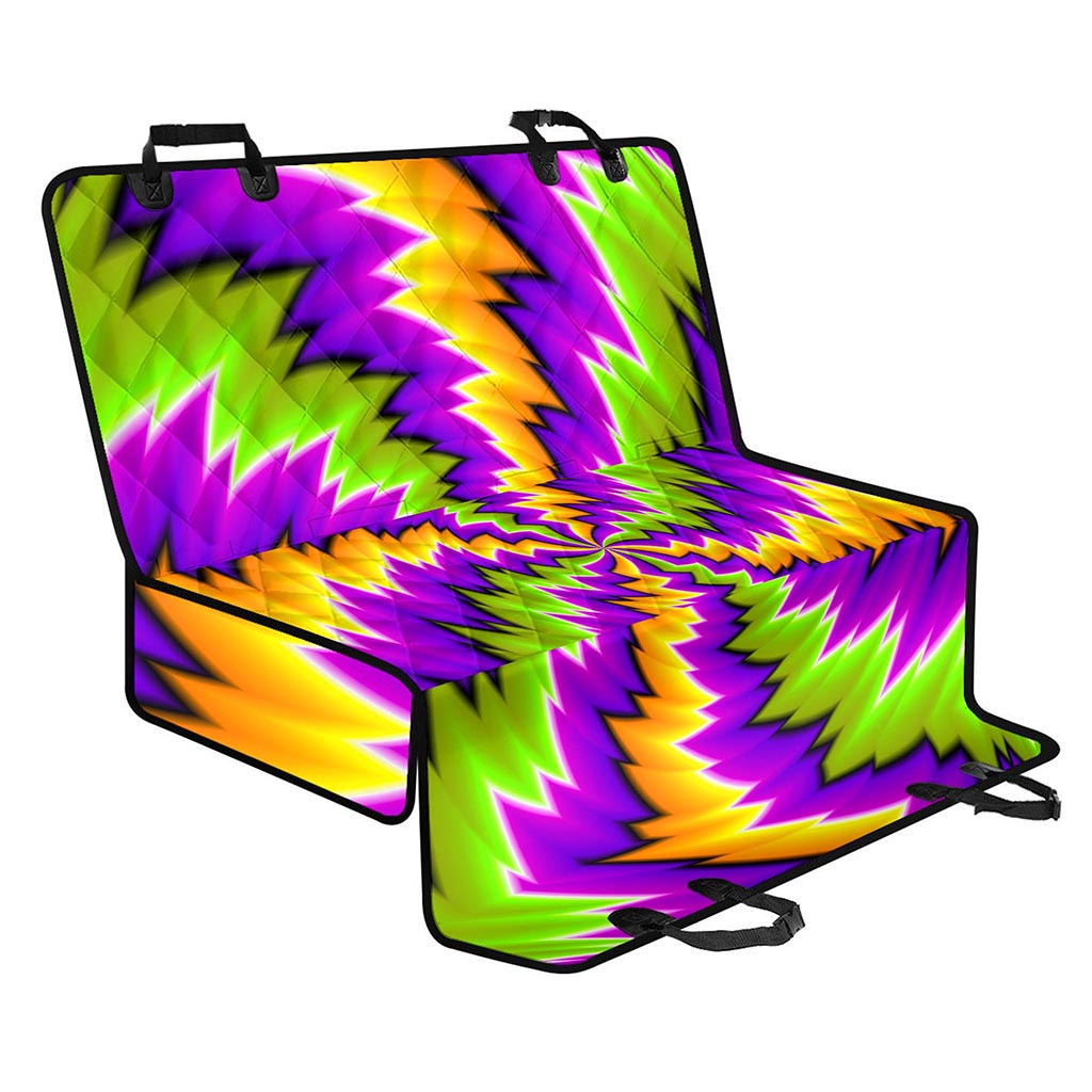 Dizzy Vortex Moving Optical Illusion Pet Car Back Seat Cover