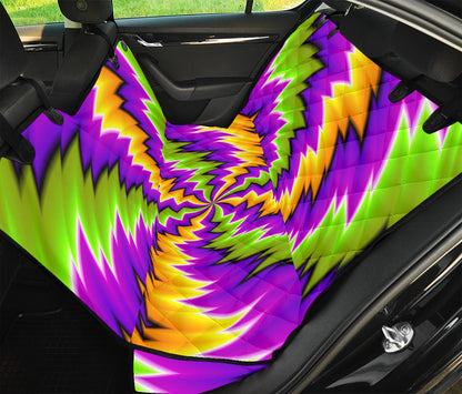 Dizzy Vortex Moving Optical Illusion Pet Car Back Seat Cover