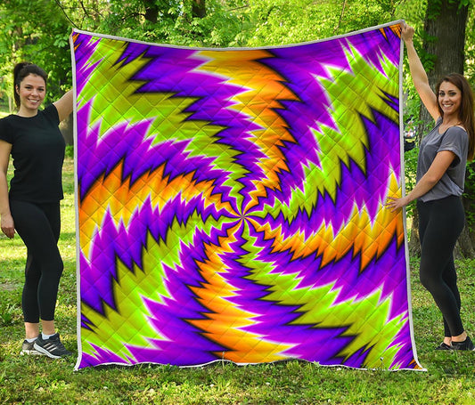 Dizzy Vortex Moving Optical Illusion Quilt