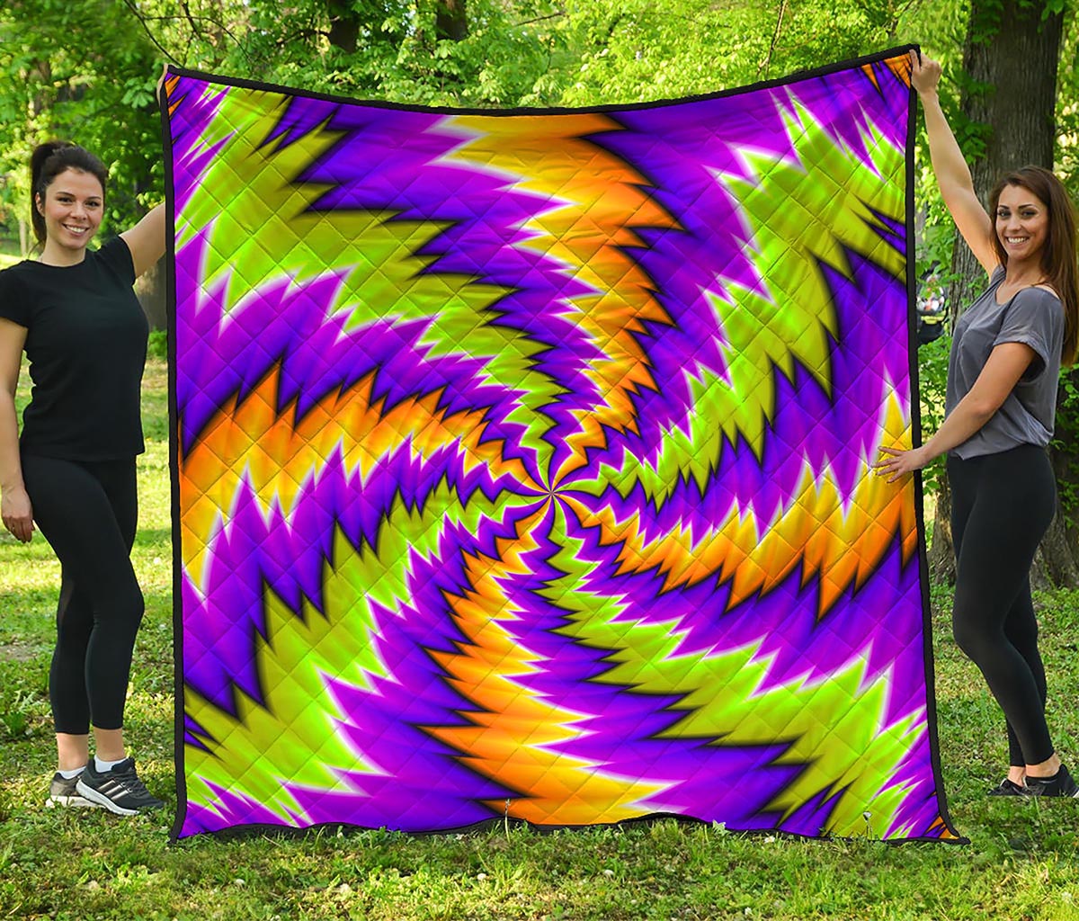 Dizzy Vortex Moving Optical Illusion Quilt