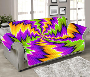 Dizzy Vortex Moving Optical Illusion Sofa Protector