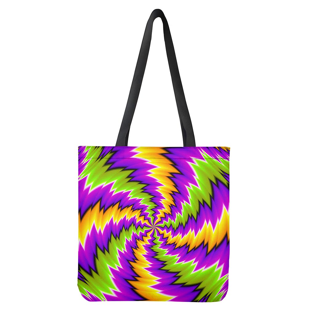Dizzy Vortex Moving Optical Illusion Tote Bag