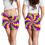 Dizzy Vortex Moving Optical Illusion Women's Shorts