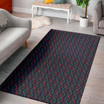 DNA Helix Pattern Print Area Rug