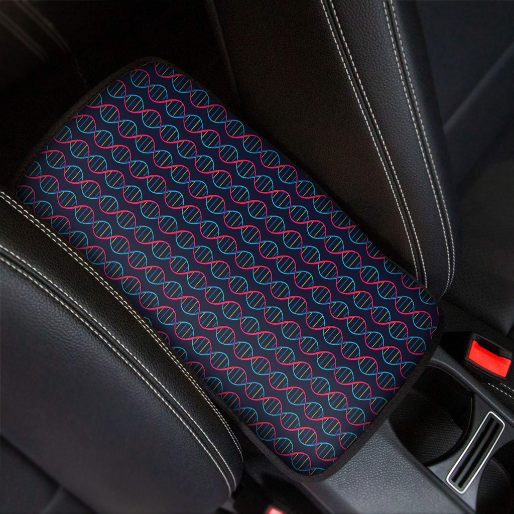 DNA Helix Pattern Print Car Center Console Cover