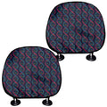 DNA Helix Pattern Print Car Headrest Covers