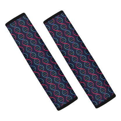 DNA Helix Pattern Print Car Seat Belt Covers