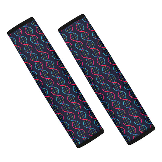 DNA Helix Pattern Print Car Seat Belt Covers