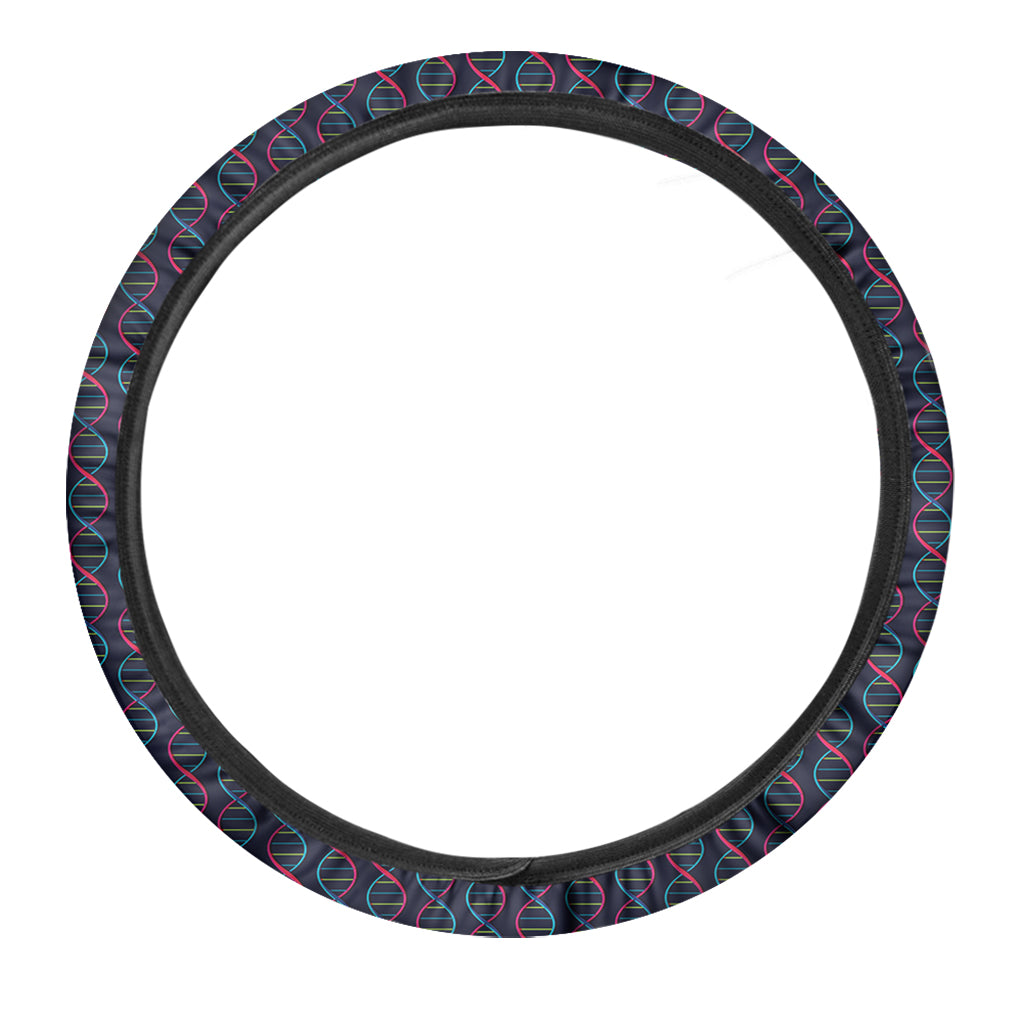 DNA Helix Pattern Print Car Steering Wheel Cover