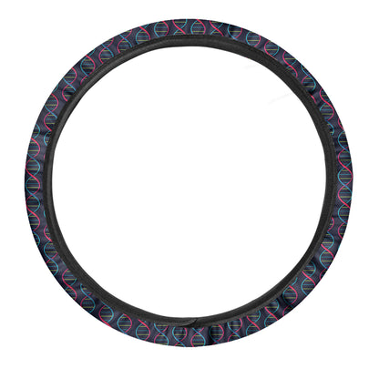 DNA Helix Pattern Print Car Steering Wheel Cover