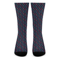 DNA Helix Pattern Print Crew Socks