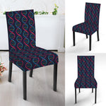 DNA Helix Pattern Print Dining Chair Slipcover