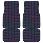 DNA Helix Pattern Print Front and Back Car Floor Mats