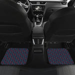 DNA Helix Pattern Print Front and Back Car Floor Mats
