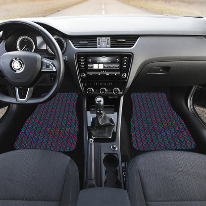 DNA Helix Pattern Print Front Car Floor Mats