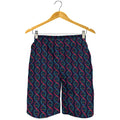 DNA Helix Pattern Print Men's Shorts