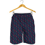 DNA Helix Pattern Print Men's Shorts