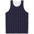 DNA Helix Pattern Print Men's Tank Top