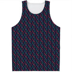 DNA Helix Pattern Print Men's Tank Top