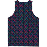 DNA Helix Pattern Print Men's Tank Top