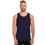 DNA Helix Pattern Print Men's Tank Top