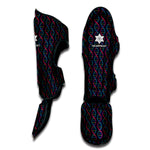 DNA Helix Pattern Print Muay Thai Shin Guard