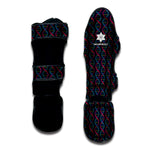 DNA Helix Pattern Print Muay Thai Shin Guard