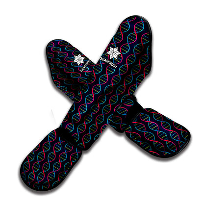 DNA Helix Pattern Print Muay Thai Shin Guard