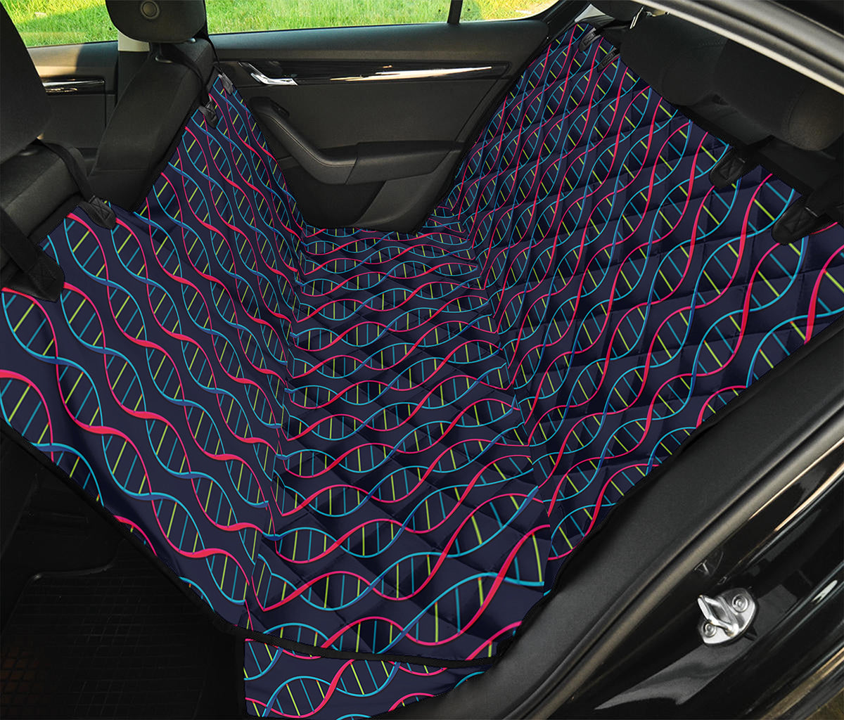 DNA Helix Pattern Print Pet Car Back Seat Cover