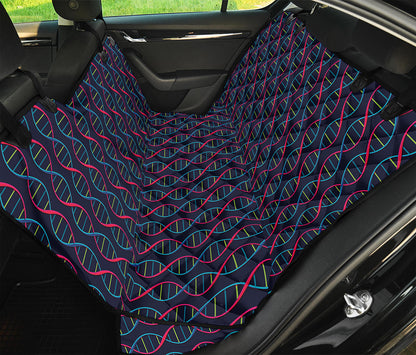 DNA Helix Pattern Print Pet Car Back Seat Cover