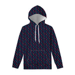 DNA Helix Pattern Print Pullover Hoodie