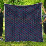 DNA Helix Pattern Print Quilt