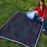 DNA Helix Pattern Print Quilt