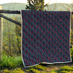 DNA Helix Pattern Print Quilt