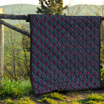 DNA Helix Pattern Print Quilt